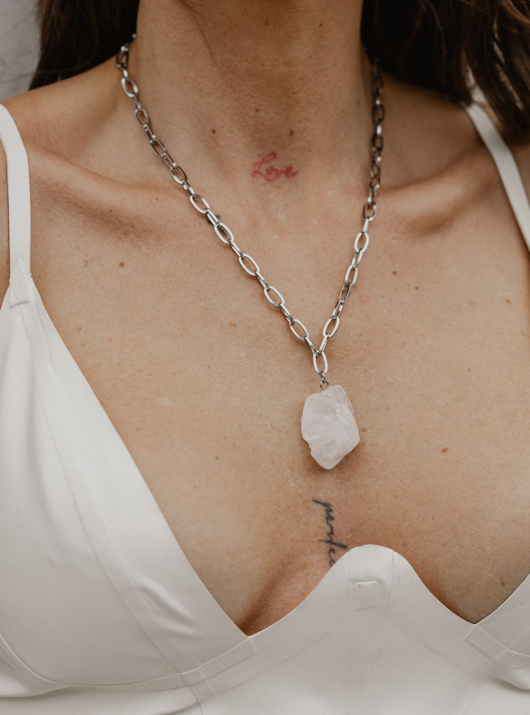 Raw Cristal Chain – BERGKRISTALL
